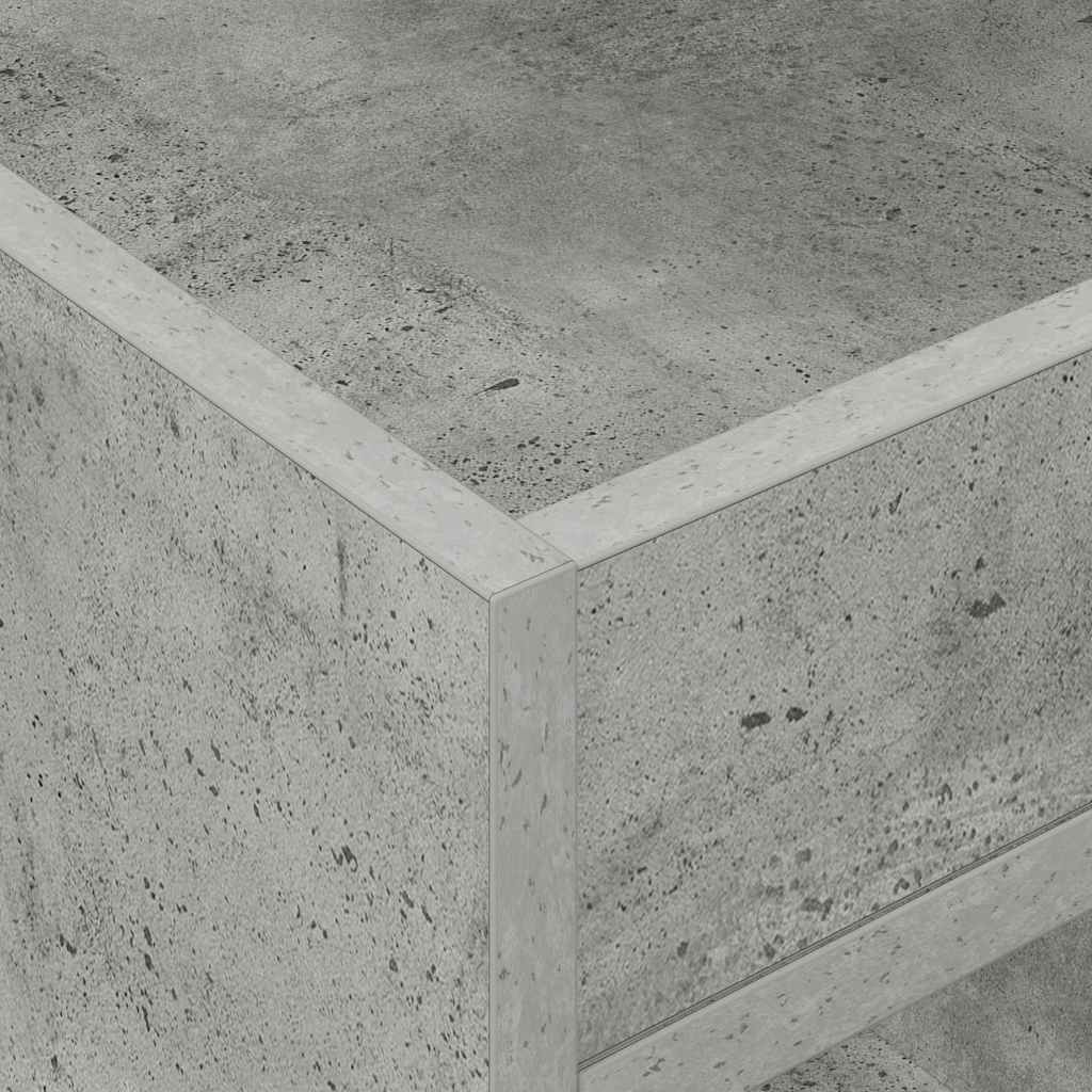 vidaXL Beistelltisch Beton Grau 40 x 40 x 56 cm Holzwerkstoff