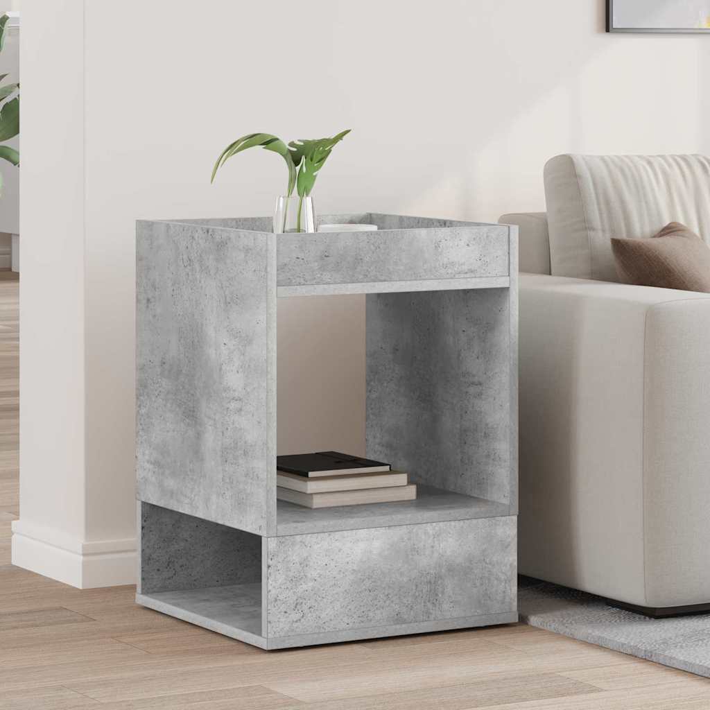 vidaXL Beistelltisch Beton Grau 40 x 40 x 56 cm Holzwerkstoff