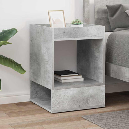 vidaXL Beistelltisch Beton Grau 40 x 40 x 56 cm Holzwerkstoff