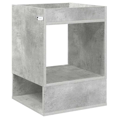 vidaXL Beistelltisch Beton Grau 40 x 40 x 56 cm Holzwerkstoff