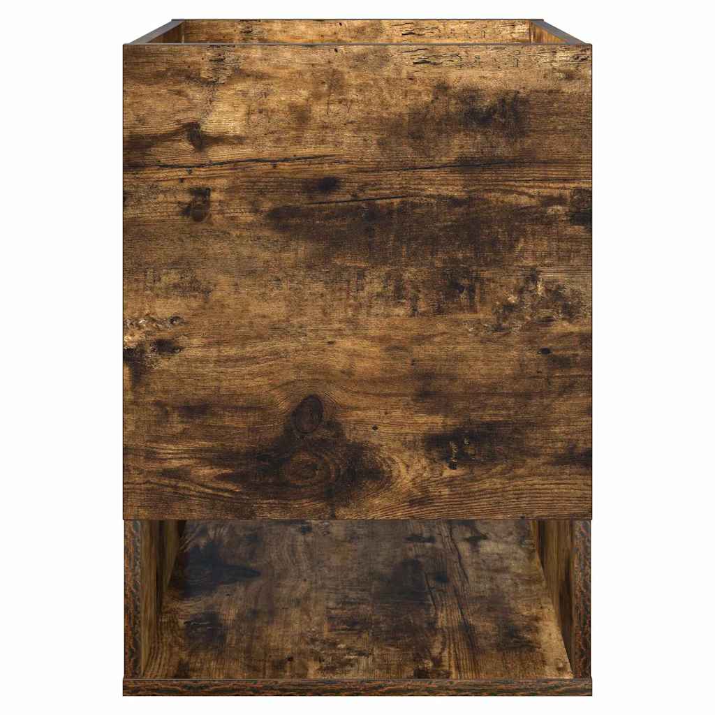 vidaXL Beistelltisch 2 pcs Geräucherte Eiche 40 x 40 x 56 cm