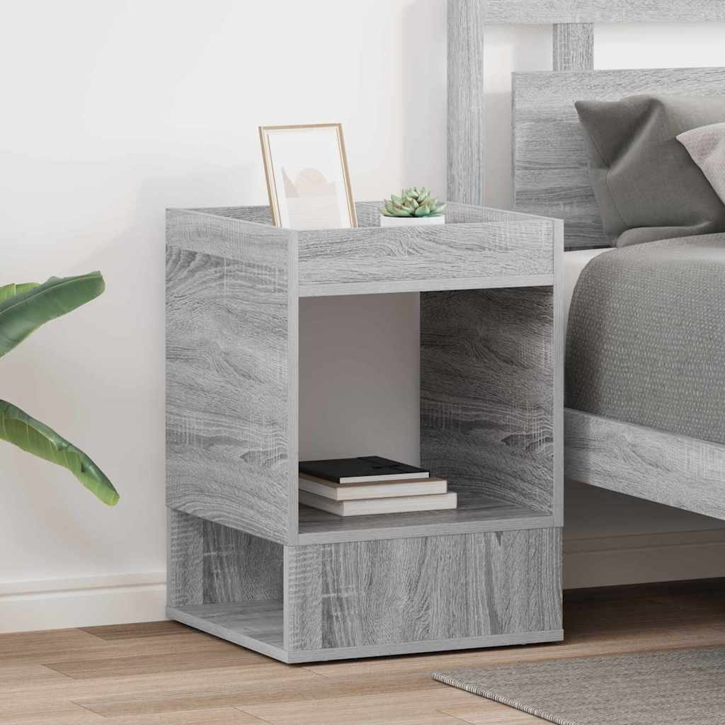 vidaXL Beistelltisch 2 pcs Graues Sonoma 40 x 40 x 56 cm Holzwerkstoff