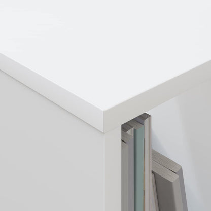 Magazinregal Weiß 102 x 30 x 45 cm