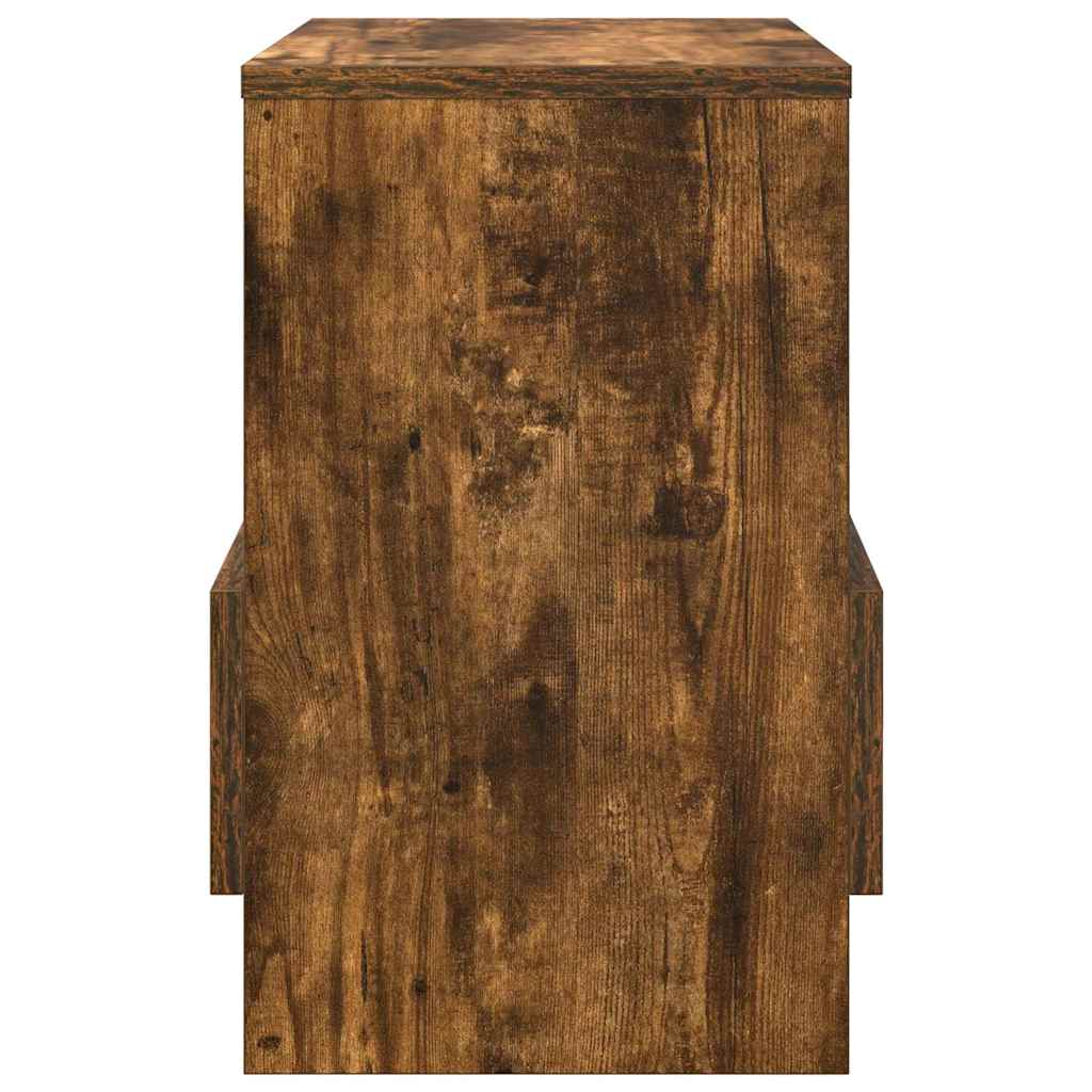 Magazinregal 2 pcs Geräucherte Eiche 35 x 30 x 45 cm