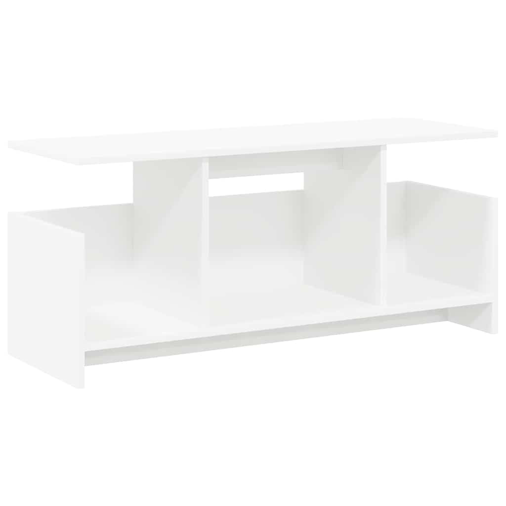 vidaXL TV-Ständer Weiß 102 x 35 x 45 cm Holzwerkstoff