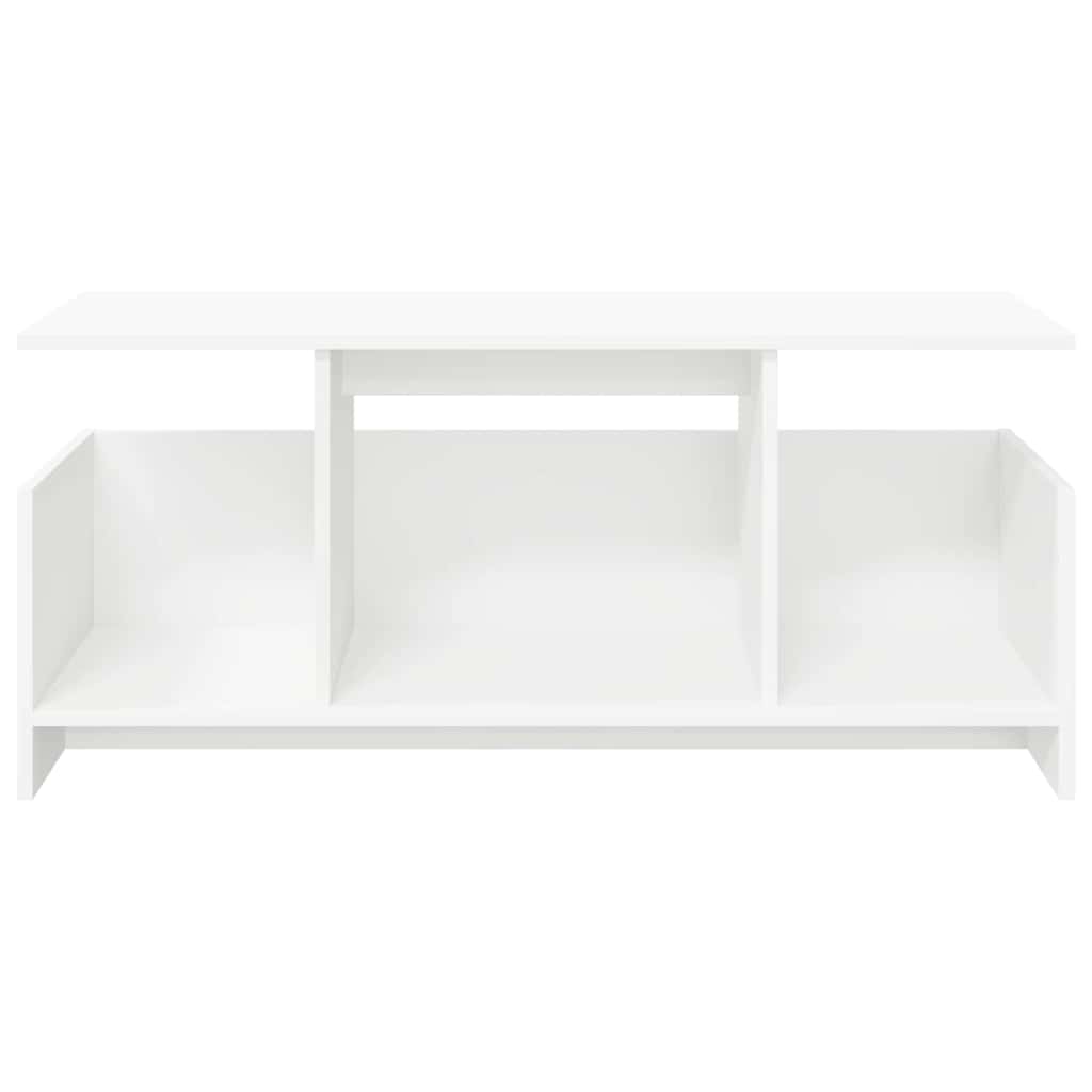vidaXL TV-Ständer Weiß 102 x 35 x 45 cm Holzwerkstoff