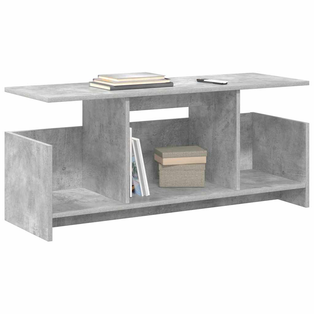 vidaXL TV-Ständer Beton Grau 102 x 35 x 45 cm Holzwerkstoff