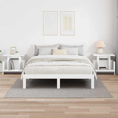 vidaXL TV-Ständer 2 pcs Weiß 50 x 35 x 45 cm Holzwerkstoff