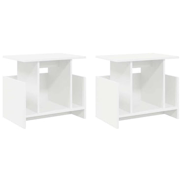 vidaXL TV-Ständer 2 pcs Weiß 50 x 35 x 45 cm Holzwerkstoff