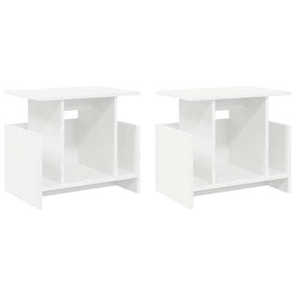 vidaXL TV-Ständer 2 pcs Weiß 50 x 35 x 45 cm Holzwerkstoff