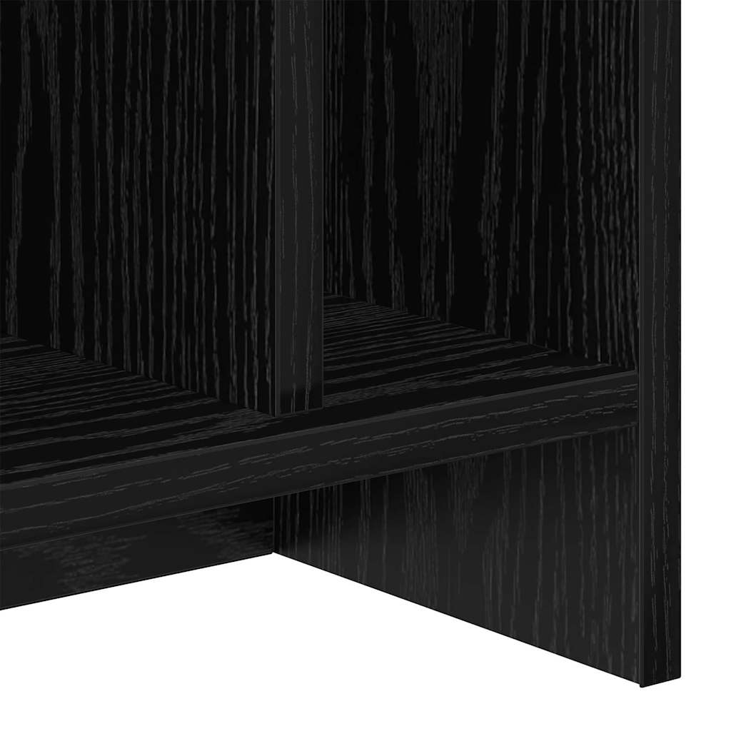 vidaXL TV-Ständer 2 pcs Schwarz Eichen-Optik 50 x 35 x 45 cm