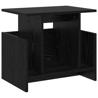 vidaXL TV-Ständer 2 pcs Schwarz Eichen-Optik 50 x 35 x 45 cm