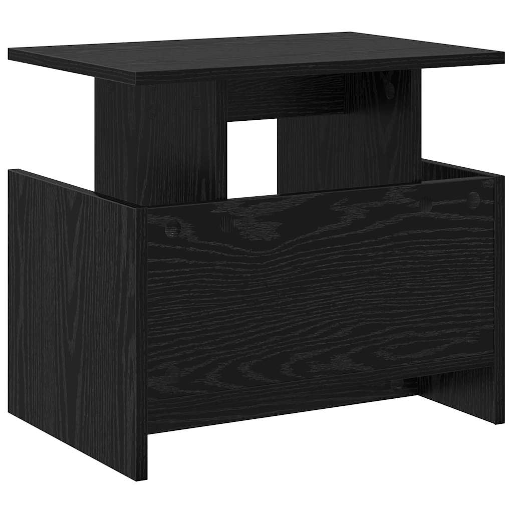 vidaXL TV-Ständer 2 pcs Schwarz Eichen-Optik 50 x 35 x 45 cm