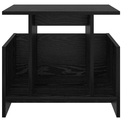 vidaXL TV-Ständer 2 pcs Schwarz Eichen-Optik 50 x 35 x 45 cm