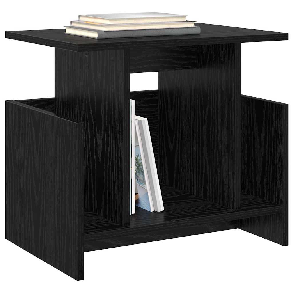 vidaXL TV-Ständer 2 pcs Schwarz Eichen-Optik 50 x 35 x 45 cm