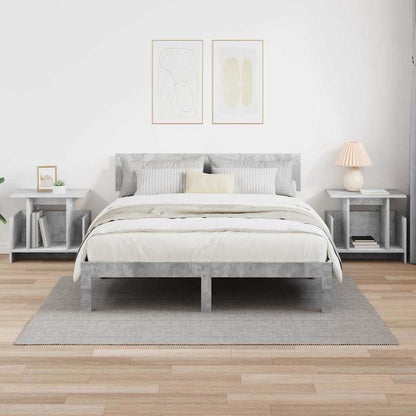 vidaXL TV-Ständer 2 pcs Beton Grau 50 x 35 x 45 cm Holzwerkstoff
