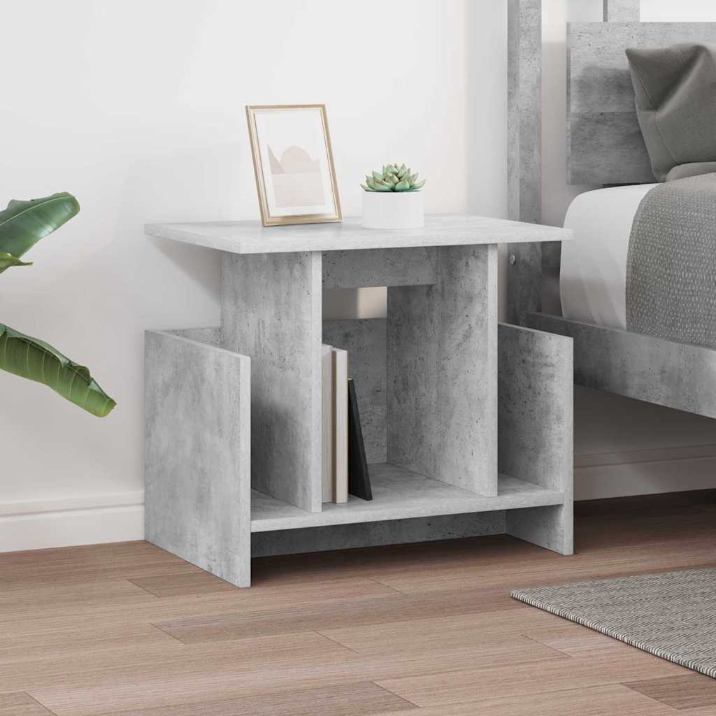 vidaXL TV-Ständer 2 pcs Beton Grau 50 x 35 x 45 cm Holzwerkstoff