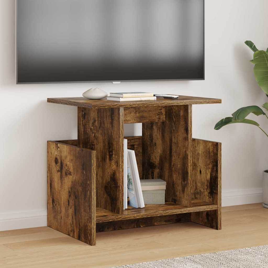 vidaXL TV-Ständer 2 pcs Geräucherte Eiche 50 x 35 x 45 cm