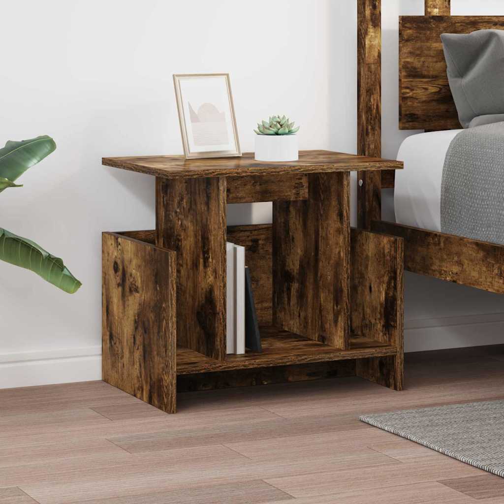 vidaXL TV-Ständer 2 pcs Geräucherte Eiche 50 x 35 x 45 cm