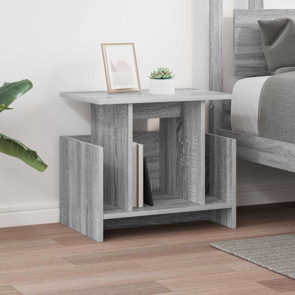 vidaXL TV-Ständer 2 pcs Graues Sonoma 50 x 35 x 45 cm Holzwerkstoff