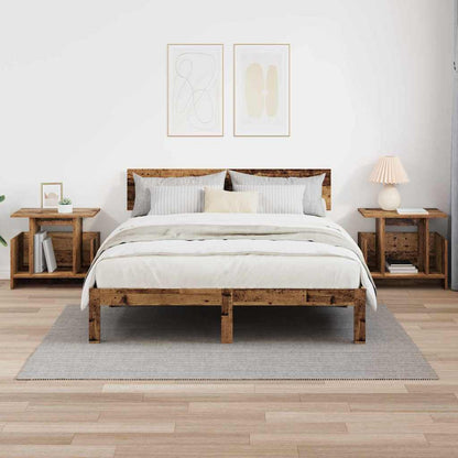 vidaXL TV-Ständer 2 pcs Altholz 50 x 35 x 45 cm Holzwerkstoff