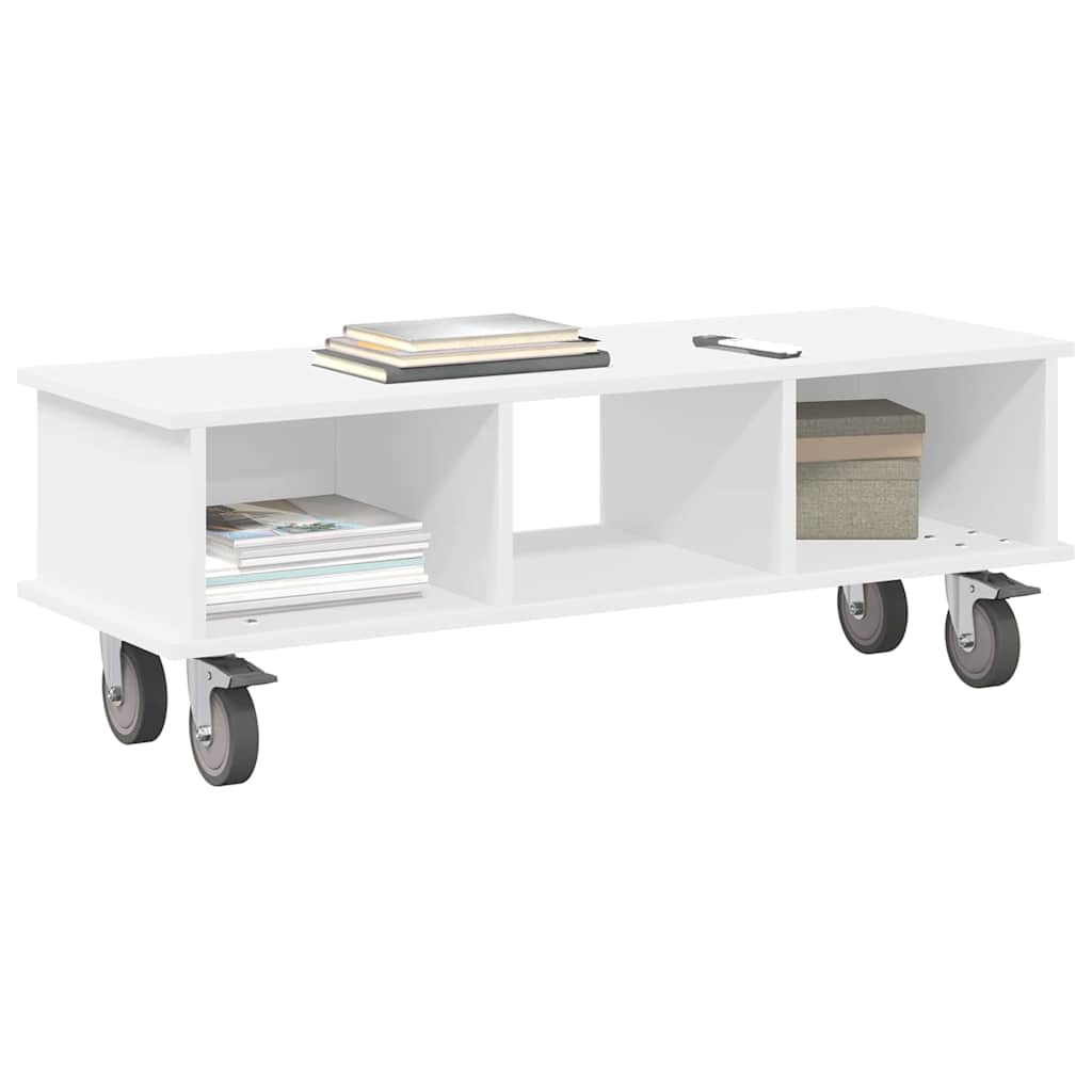 vidaXL TV-Ständer Weiß 100 x 35 x 35 cm Holzwerkstoff