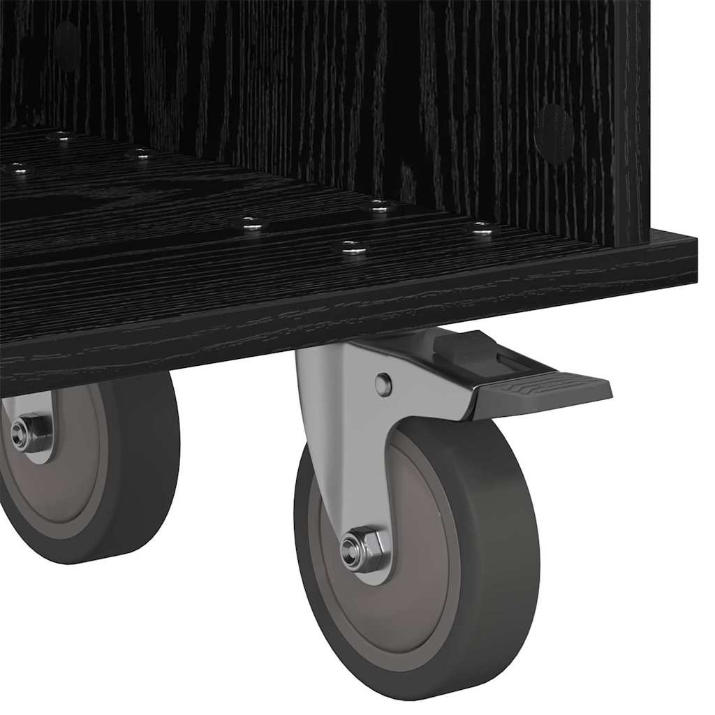 vidaXL TV-Ständer Schwarz Eichen-Optik 100 x 35 x 35 cm Holzwerkstoff