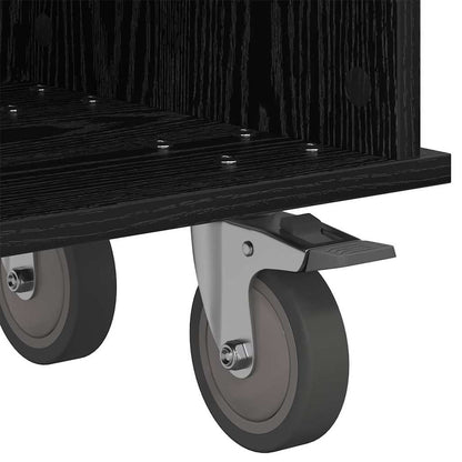 vidaXL TV-Ständer Schwarz Eichen-Optik 100 x 35 x 35 cm Holzwerkstoff