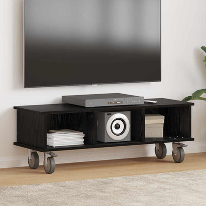 vidaXL TV-Ständer Schwarz Eichen-Optik 100 x 35 x 35 cm Holzwerkstoff