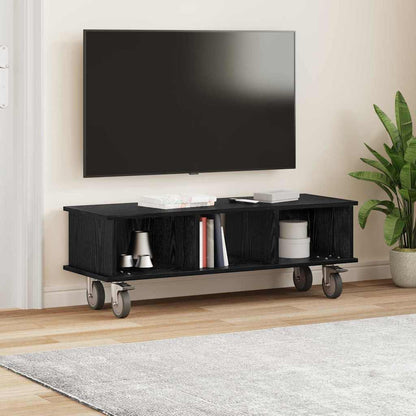 vidaXL TV-Ständer Schwarz Eichen-Optik 100 x 35 x 35 cm Holzwerkstoff