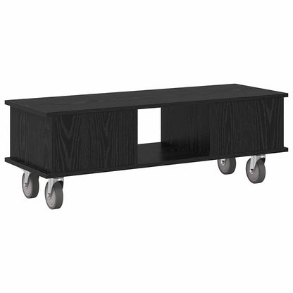 vidaXL TV-Ständer Schwarz Eichen-Optik 100 x 35 x 35 cm Holzwerkstoff