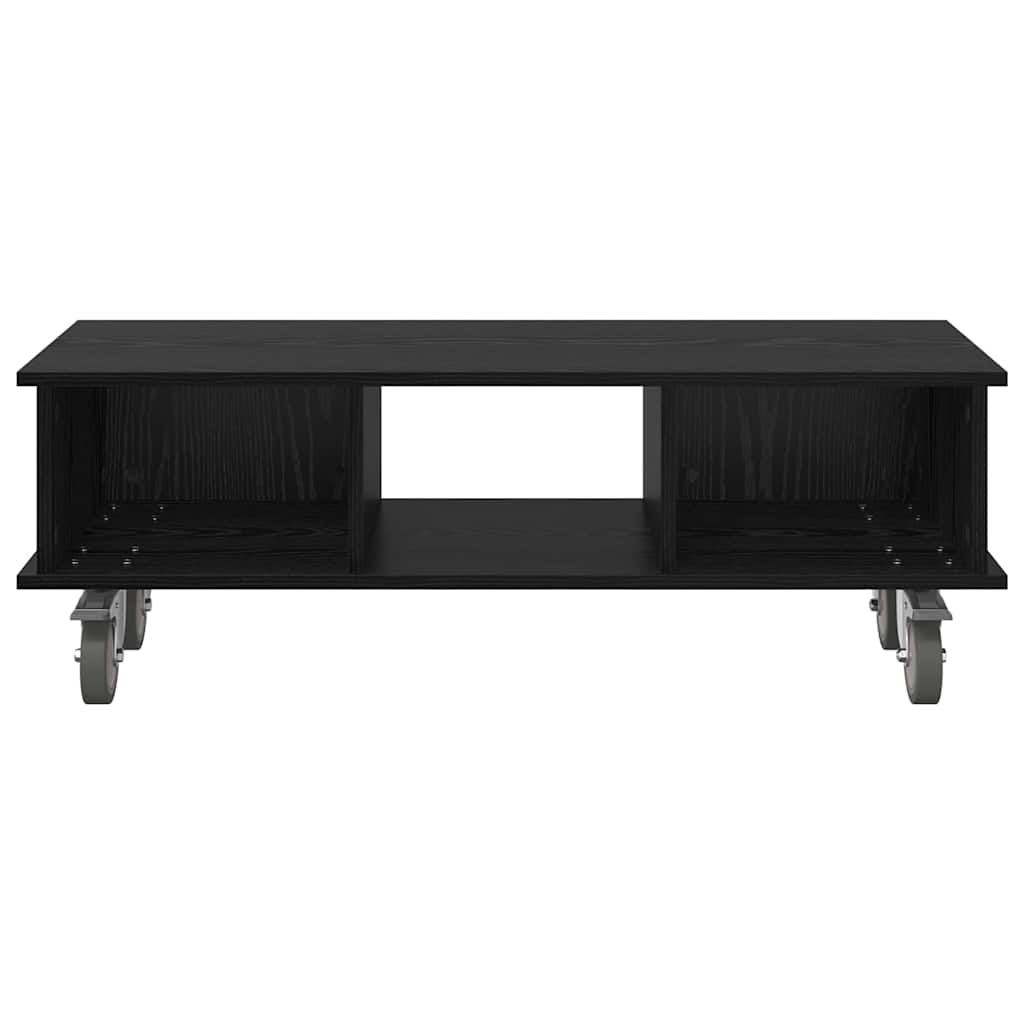 vidaXL TV-Ständer Schwarz Eichen-Optik 100 x 35 x 35 cm Holzwerkstoff