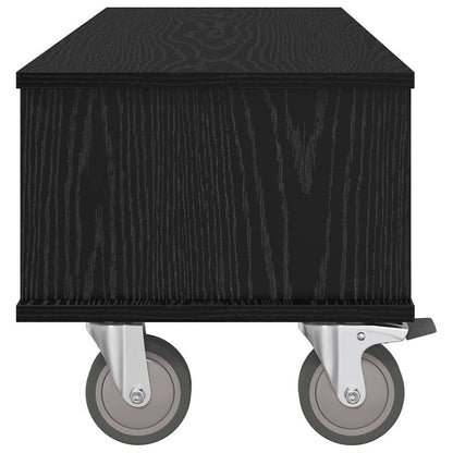 vidaXL TV-Ständer Schwarz Eichen-Optik 100 x 35 x 35 cm Holzwerkstoff