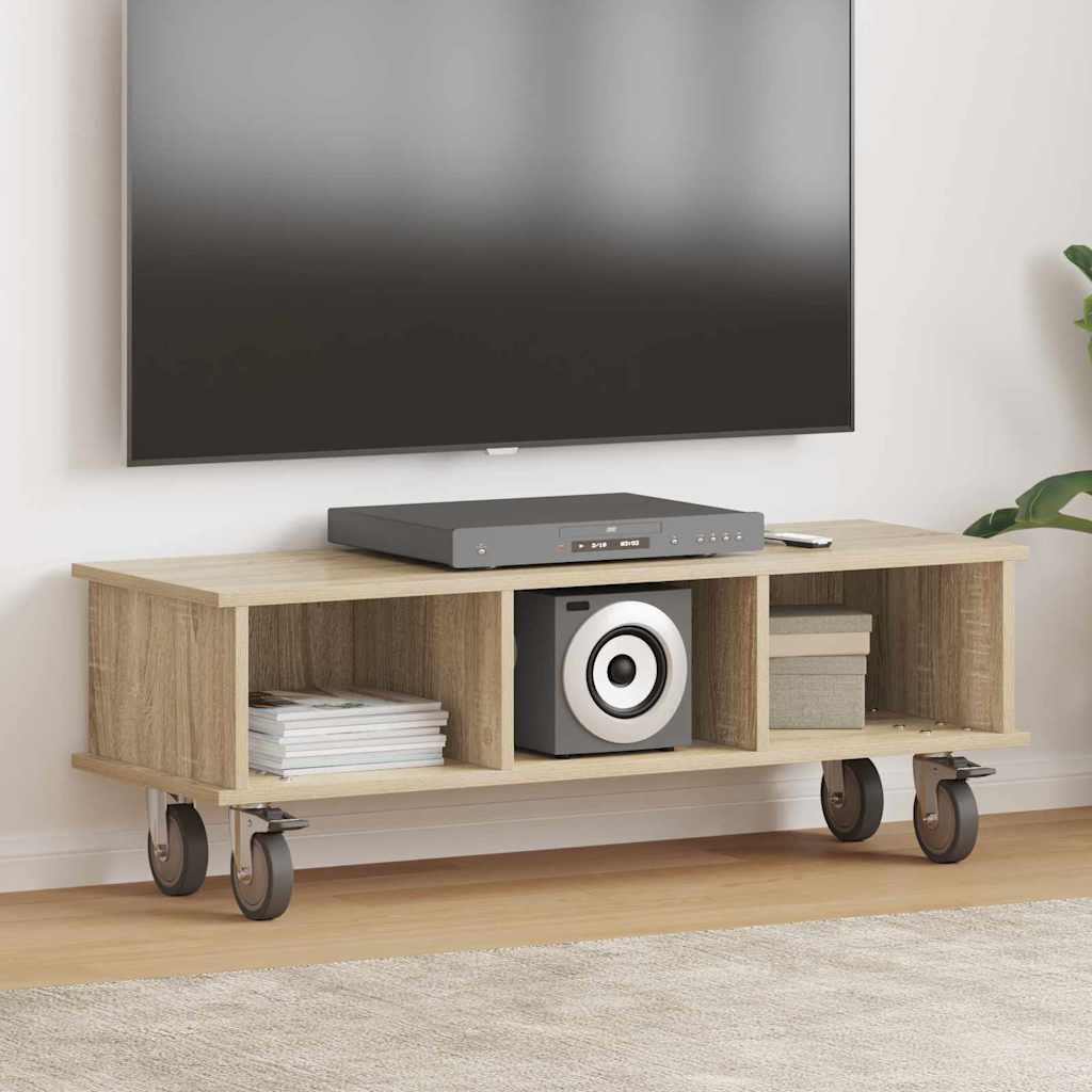 vidaXL TV-Ständer Sonoma-Eiche 100 x 35 x 35 cm Holzwerkstoff