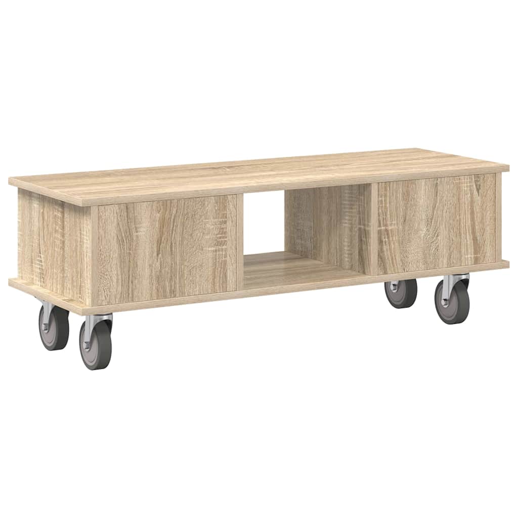 vidaXL TV-Ständer Sonoma-Eiche 100 x 35 x 35 cm Holzwerkstoff