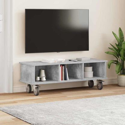 TV-Ständer Beton Grau 100 x 35 x 35 cm Holzwerkstoff