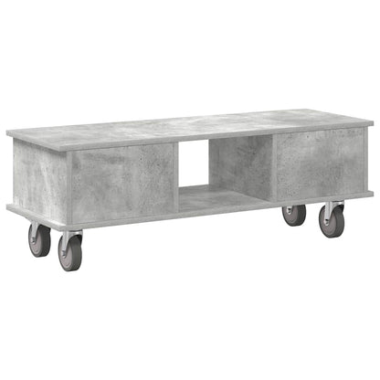 TV-Ständer Beton Grau 100 x 35 x 35 cm Holzwerkstoff
