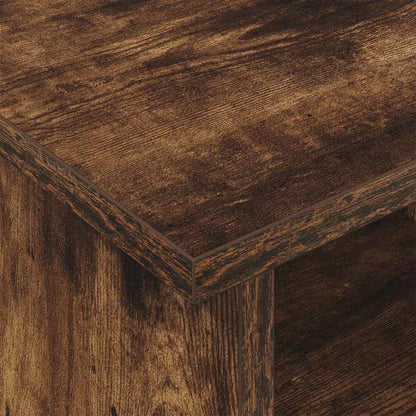 vidaXL TV-Ständer Geräucherte Eiche 100 x 35 x 35 cm Holzwerkstoff