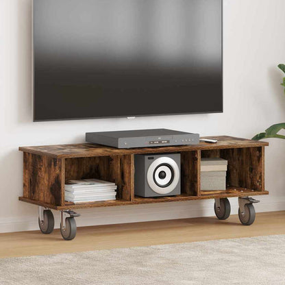 vidaXL TV-Ständer Geräucherte Eiche 100 x 35 x 35 cm Holzwerkstoff