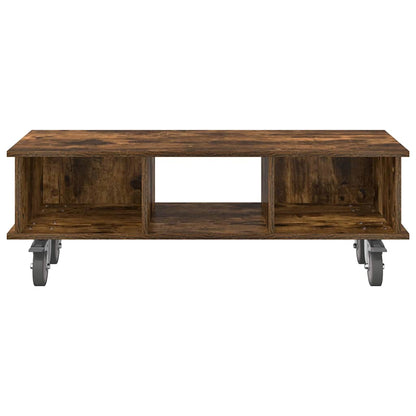 vidaXL TV-Ständer Geräucherte Eiche 100 x 35 x 35 cm Holzwerkstoff