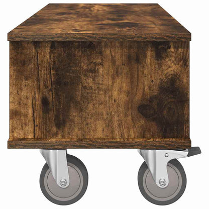 vidaXL TV-Ständer Geräucherte Eiche 100 x 35 x 35 cm Holzwerkstoff