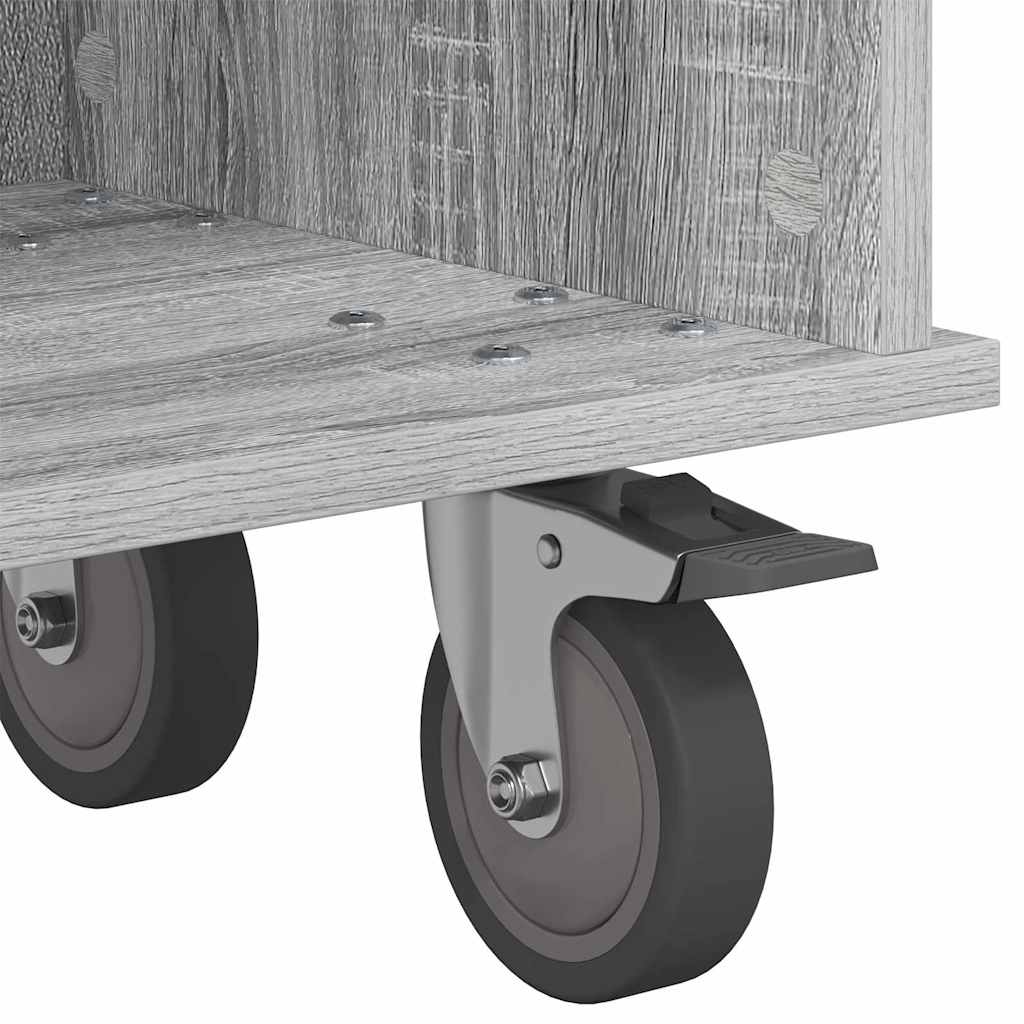vidaXL TV-Ständer Graues Sonoma 100 x 35 x 35 cm Holzwerkstoff