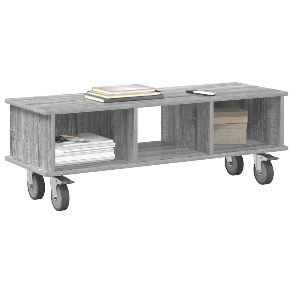 vidaXL TV-Ständer Graues Sonoma 100 x 35 x 35 cm Holzwerkstoff