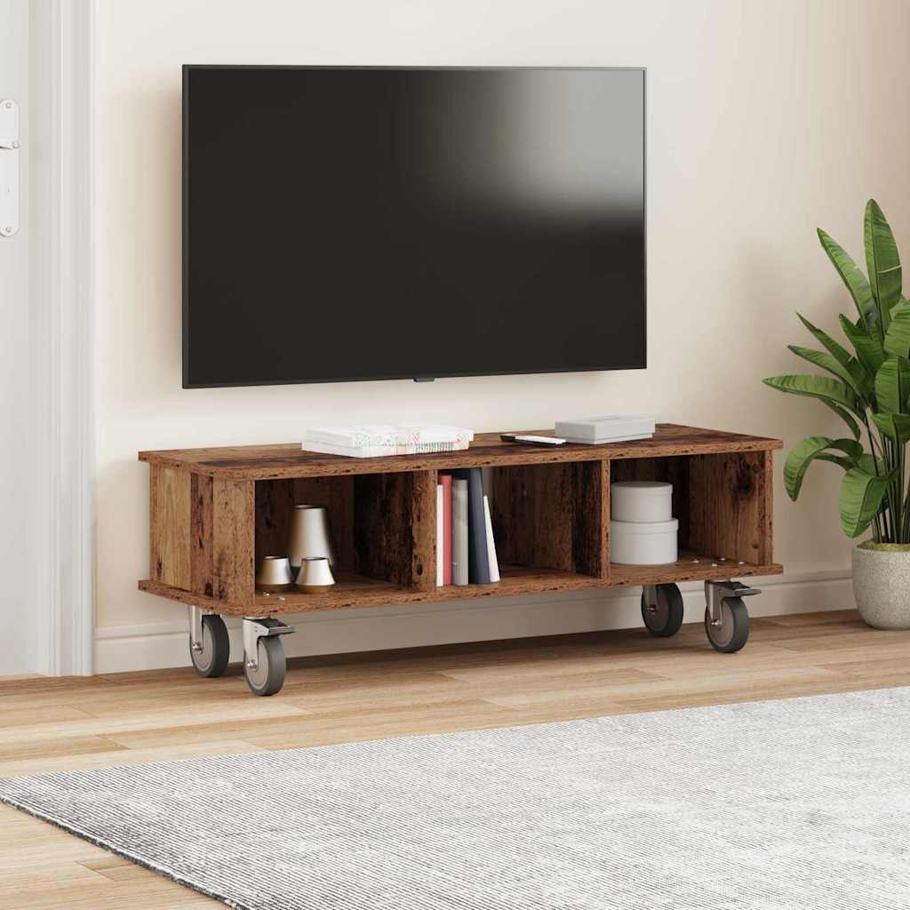vidaXL TV-Ständer Altholz 100 x 35 x 35 cm Holzwerkstoff