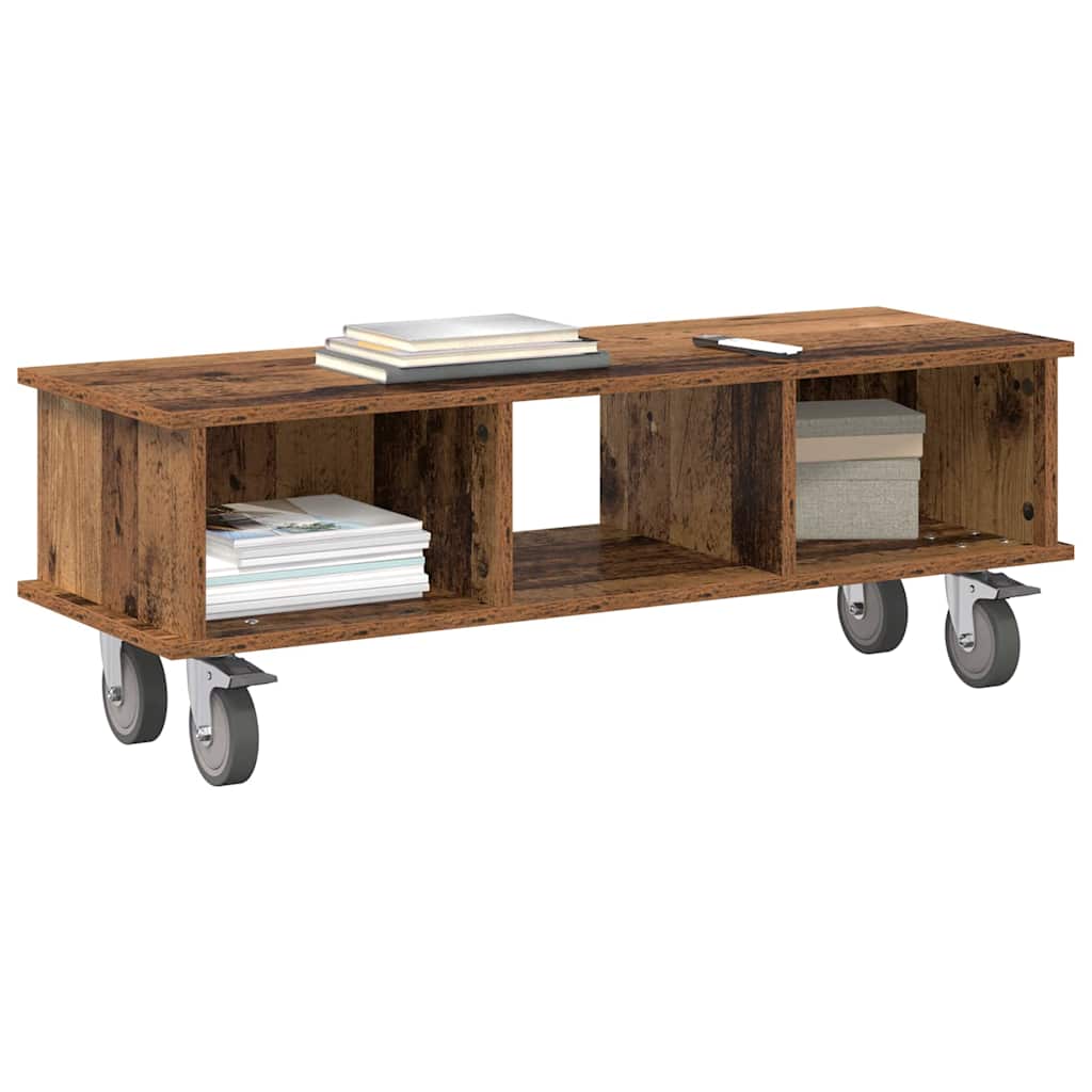vidaXL TV-Ständer Altholz 100 x 35 x 35 cm Holzwerkstoff