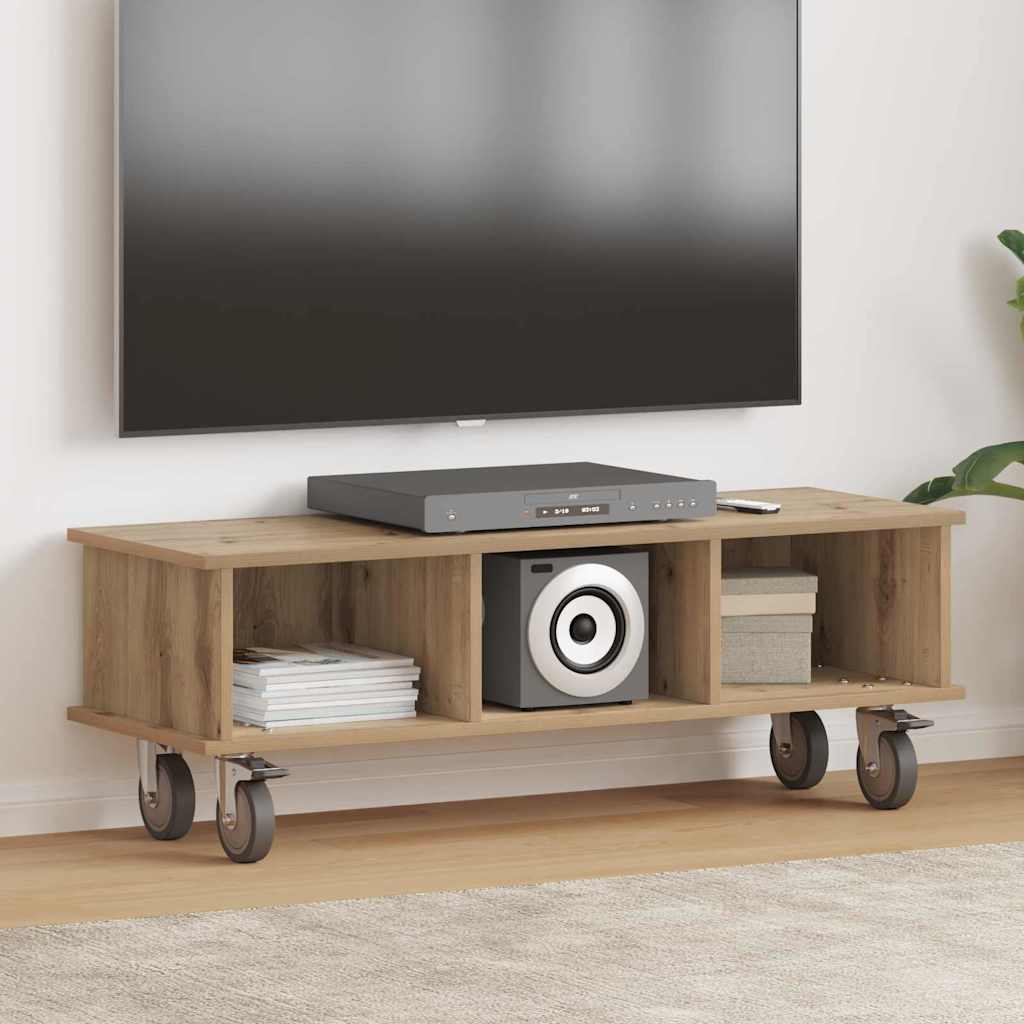 vidaXL TV-Ständer Artisan-Eiche 100 x 35 x 35 cm Holzwerkstoff