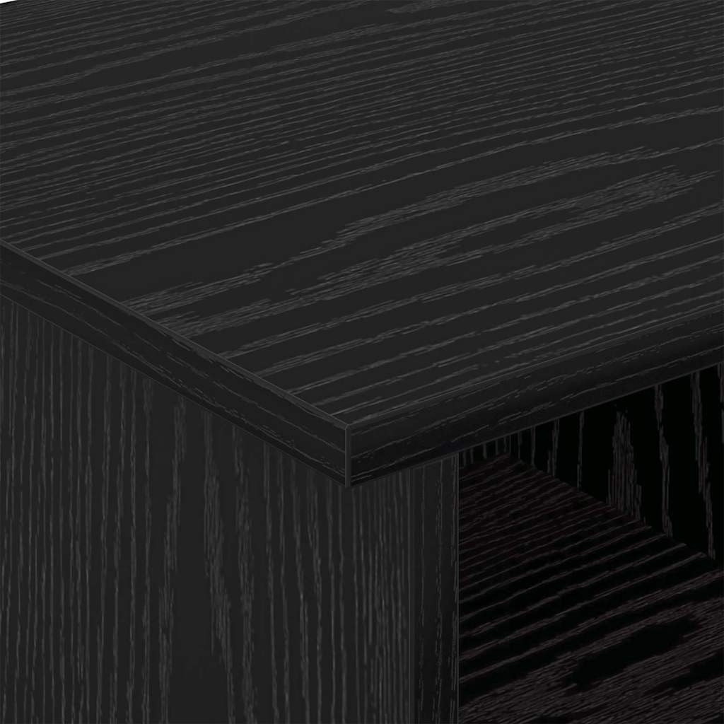 vidaXL TV-Ständer Schwarz Eichen-Optik 68,5 x 35 x 35 cm Holzwerkstoff