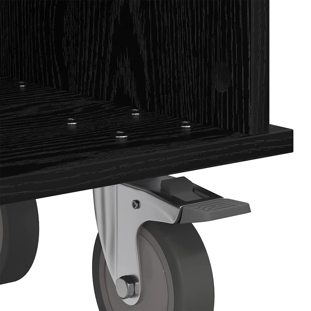 vidaXL TV-Ständer Schwarz Eichen-Optik 68,5 x 35 x 35 cm Holzwerkstoff