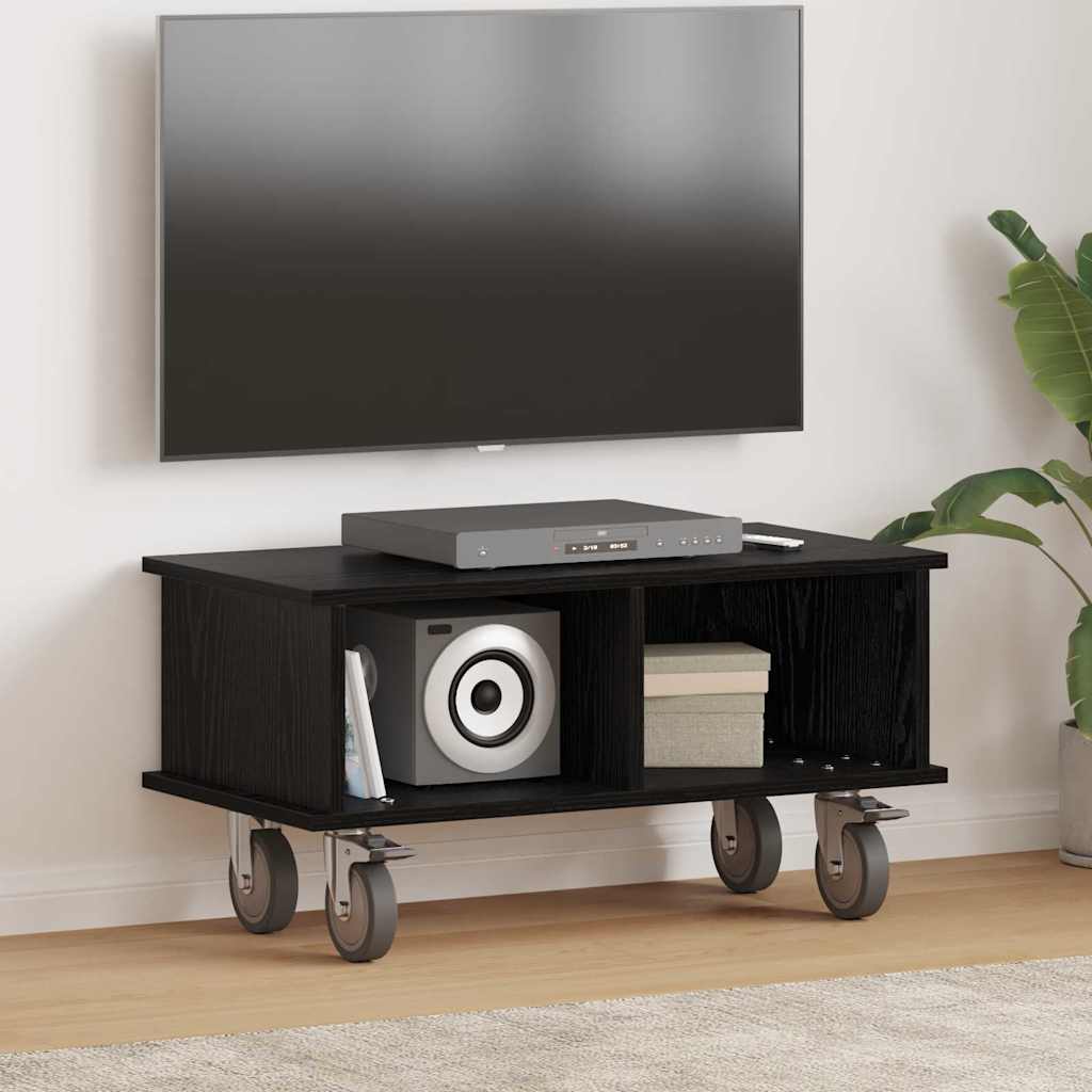vidaXL TV-Ständer Schwarz Eichen-Optik 68,5 x 35 x 35 cm Holzwerkstoff