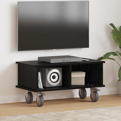 vidaXL TV-Ständer Schwarz Eichen-Optik 68,5 x 35 x 35 cm Holzwerkstoff